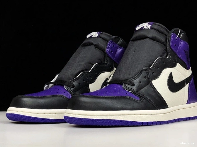 Cheap TB Jordan Purple Court 1 555088-501 Air 0823